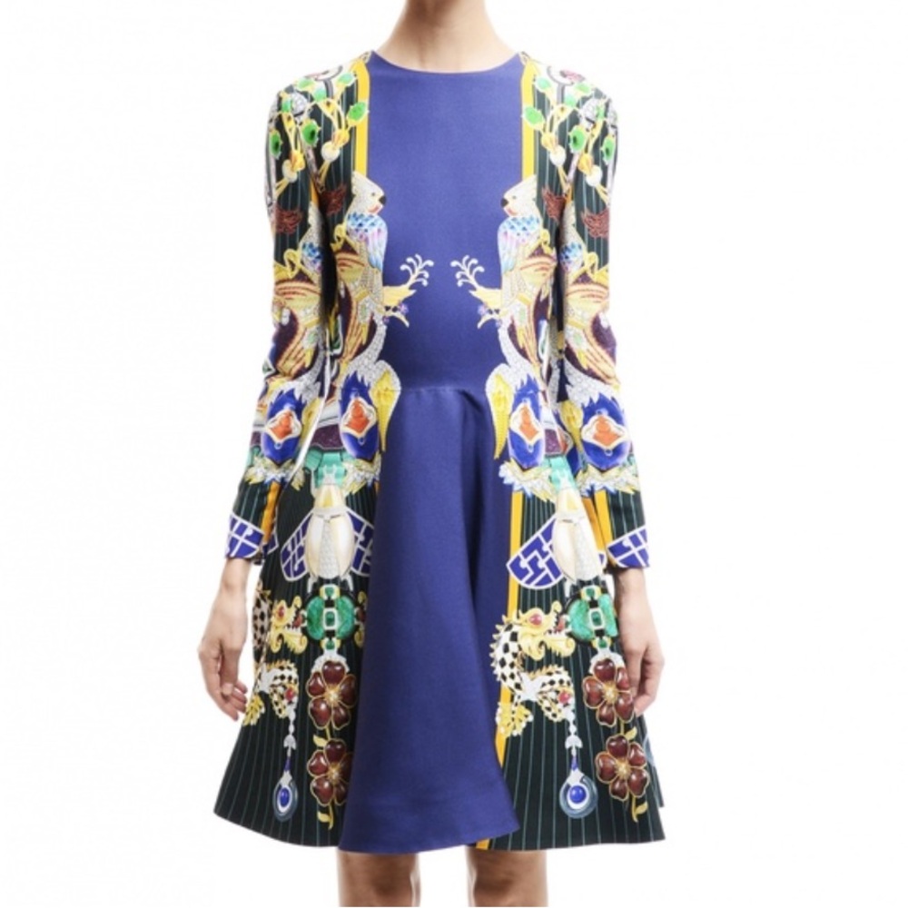 Mary Katrantzou Rayon & Silk Print Dress